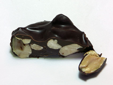 Photo of inside of See’s® Dark Peanuts