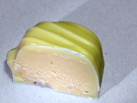 Photo of inside of See’s® Key Lime Truffle